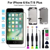 ❁☃ Full Set Assembly Complete Screen Replacement For iPhone 6 6S 7 8 Plus LCD Display Touch Screen With Front Camera Phone Receiver