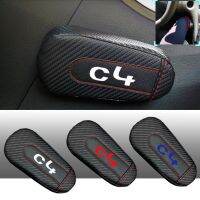 [Automobile accessories] แต่งรถสำหรับ Citroen C4 1ชิ้นเบาะหนังคาร์บอนไฟเบอร์อุปกรณ์เสริมภายในที่เท้าแขน