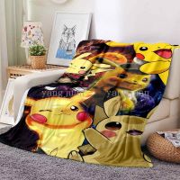 Latest Fashion Cartoon Pocket Monster Pokémon Pikachu 3D Blanket Flannel Sofa Bed Unique Throwing Soft Warm Hand Fleece B66