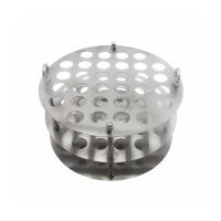 Promotional 304 oil bath pot test tube rack hole round w-shaped high temperature resistant stainless steel water bath pot experimental test tube rack can be customized