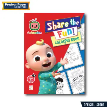 CoComelon Giant Coloring Book with Stickers, 12 Pages (Paperback)