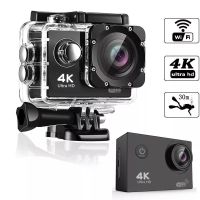 Kamera Aksi H9 Asli Ultra HD 4K/30fps WiFi 2.0-Inci 170D Helm Tahan Air Bawah Air Kamera Perekam Video Kamera Olahraga