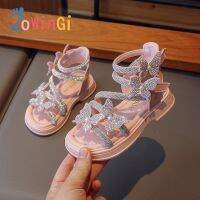 Size 23-36 Kids Sandals for Girls Fabulous Children Sandal Butterfly Dress Shoes Lightweight Shoes for Girls zapatos de niños