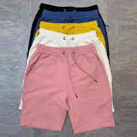 40KG-100KG Summer New 100 Cotton Soft Men’s Drawstring Waist Black White Yellow Pink Casual Shorts