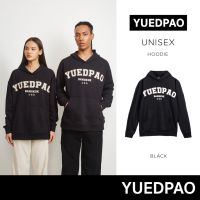 Yuedpao ยอดขาย No.1 รับประกันไม่ย้วย 2 ปี Hoodie เสื้อยืดเปล่า เสื้อยืดสีพื้น เสื้อ Hoodie Vintage Black