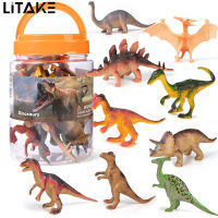 Litake 10pcs Jurassic Dinosaur Figures ของเล่นไดโนเสาร์ที่สมจริงตุ๊กตาสัตว์รุ่นของเล่นสำหรับเด็กของขวัญตกแต่งบ้าน