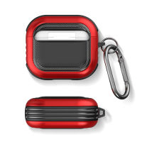 เคสป้องกันพร้อม Carabiner Dustproof Scratch-Proof Wireless Earphone Full-Body Cover Compatible For Airpods3