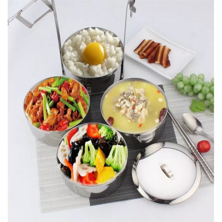 ปิ่นโตสเเตนเลส-ปิ่นโต-สแตนเลส-ขนาด-14-ซม-stainless-steel-ware-food-carrier