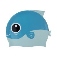 Swim Cap Cute Cartoon Silicone Children Fish Small Dinosaur Swimming Hat Waterproof Toughness for Boys Girls Swim Caps