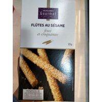 New Arrival ?Monoprix Gourmet Flutes Au Sesame Fines Et Croquantes ขนมปัง อบกรอบ ชนิดเเท่ง เคลือยเงา 125 กรัม