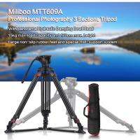 Miliboo MTT609A Professional การถ่ายภาพ3ส่วนขาตั้งสามขาอะลูมินัมอัลลอย360 ° Panorama Fluid ชาม Head Max.ความสูง170ซม./5.6ft โหลดความจุ15กก.สำหรับ Canon Nikon Sony กล้อง DSLR กล้องวิดีโอ