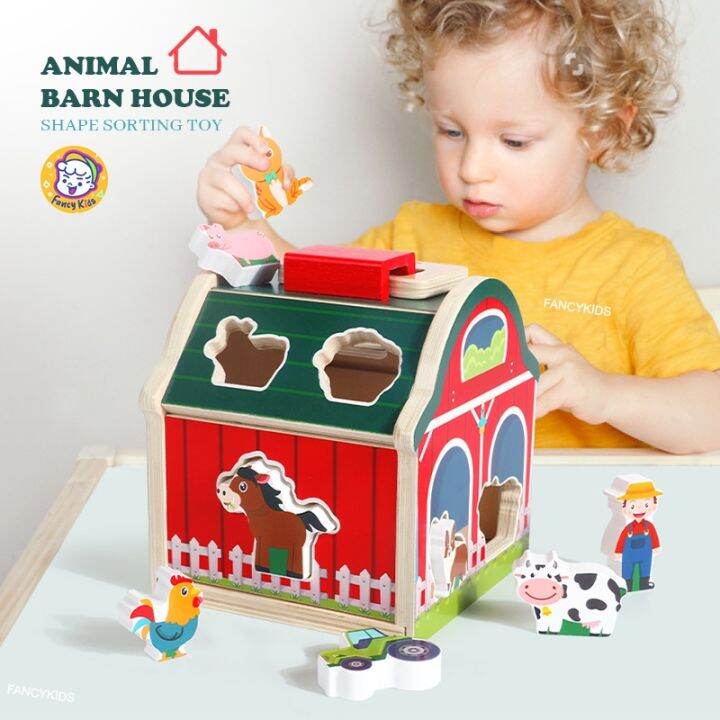 Wooden farm toys cheap for toddlers