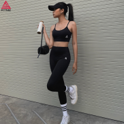 Set quần áo tập gym nữ Fitme áo bra 2 dây Theta