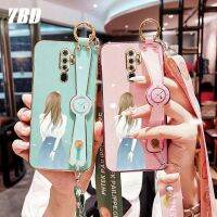 YBDสายรัดข้อมือสำหรับOPPO A9 2020 A5 2020ปลอกฟรีLanyard,electroplatingสีCandyกรณีที่แม่นยำป้องกันกล้อง