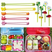 Lunch Bento Box Accessories Fruit Food Picks Silicone Cups Lunch Box Dividers and Multi-Purpose Silicone Wrap Bands for Kids