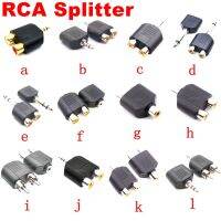 1 pcs Dual RCA Male/Female to RCA 3.5mm 6.35mm 6.5mm 1/8 1/4 mono stereo adapter Connector