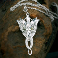 LOTR Lord Princess Arwen Evenstar 925 Sterling Silver Pendant Necklace LOTR Jewelry For Women Sweater Necklaces Gifts