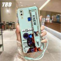 YBD โทรศัพท์สำหรับ Vivo Y95 Y93 Y91 Y91i 1816 1817 1820 1811 Luxury Electroplating เดิมหมีรูปแบบปลอกมาพร้อมกับสายรัดข้อมือและเชือกฟรี