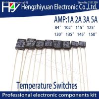 ✇❁✼ Black Square 1A 2A 3A 5A 250V Thermal Fuse Cutoff 84 102 115 125 130 135 145 150 C Degree LED Fuses Temperature Switches Control