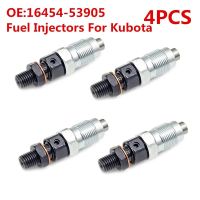 4Piece Fuel Injector Nozzle 6454-53900 16454-53905 for Kubota Engine V2203 V2003 V1903 D1703 L4600 L4610 M5400 KX121 KX161