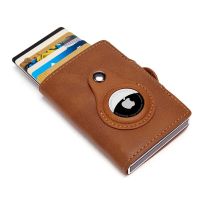 YKOSM Airtag Wallet RFID Blocking Zipper Purse Luxury PU Leather ID Credit Card Bag Anti-lost Men Women Wallet Card Holder Card Holders