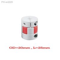 Hot sale 1pc Aluminium Plum Flexible Shaft Coupling D20 L25 5X5mm Motor Connector Flexible Coupler 5mm To 5mm