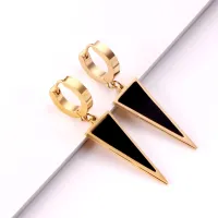 Korean Statement Drop Earrings For Women Geometric Stainless Steel 2020 Fashion Jewelry Dangle Hoop Earring Brincos Gift