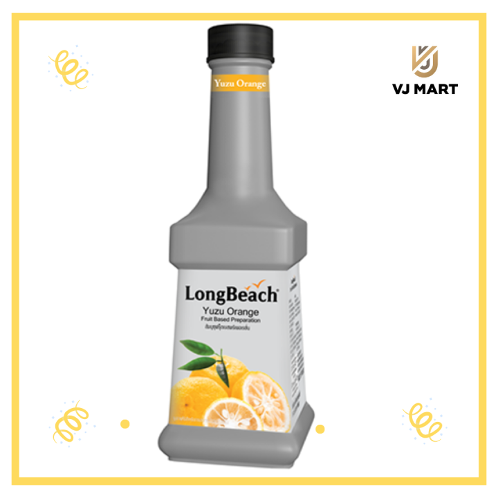 LongBeach ลองบีชเพียวเร่ รสส้มยูซุ 900 ml