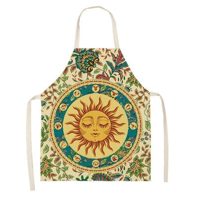 Sun God Linen Apron Aprons for Women Baking Accessories Apron Kitchen Cafe Apron for Men Kitchen Apron