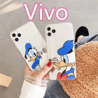 #827เคสซิริโคนvivoลายการ์ตูนโดนัลด์ ดั๊ก สำหรับรุ่น Vivo Y3 Y11 V15 V15 proV17pro Y12 Y17 Y19 Y95 Y93 Y91i