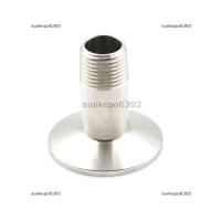 sunkepo6392 1/2 "สุขาภิบาลชายเกลียว NPT Ferrule PIPE FITTING TO 1.5" Tri CLAMP SS304