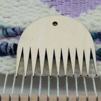 Wood Weaving Tool For Tapestry DIY Sawtooth Comb Loom Comb Knitting Thread Braided Tool para tejer Handcraft Accessories Useful