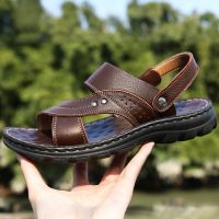 Men sandals in the summer of 2023 the new foreign trade large size leather sandals leisure beach shoes amazon speed sell through wholesale
