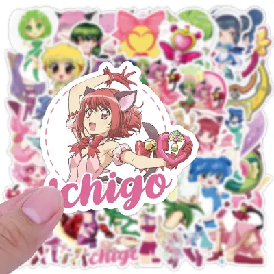 10/30/50PCS Tokyo Mew Mew Anime Cute Girl Cartoon Stickers DIY Laptop Luggage Skateboard Graffiti Decals Fun for Kid Toys Gift