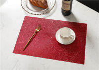 American Light Luxury Insulation Pad PVC Life 2 Pieces Set Kitchen Table Mats PVC Napkin Art Decorative Steak Plate Mat