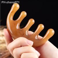 Head Meridian Massage Comb Face Neck Scalp Gua Sha Massager Facial Resin Wide Tooth Guasha Scraping Therapy Blood Body Massage