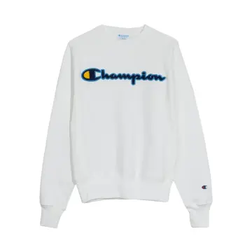 White and gold 2025 champion sweatshirt