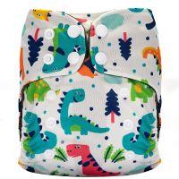 AIO 1Pcs Washable Diaper  Baby Cloth Diaper Eco-friendly Ecological Nappy Adjustable Infant Pocket Diaper Reusable (No Insert) Cloth Diapers