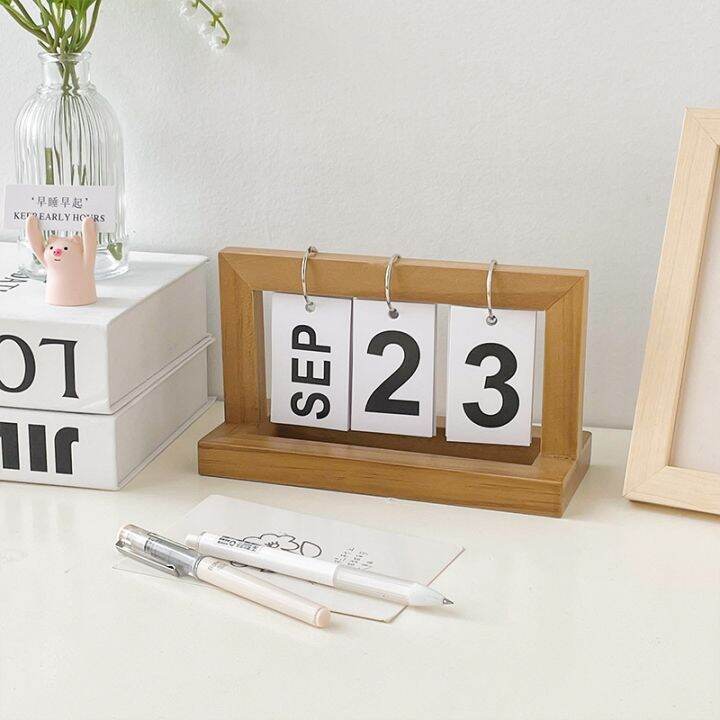 cod-2022-desk-calendar-ins-style-wooden-page-flip-2023-perpetual-desktop-decoration