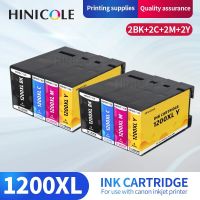 Pz27 HINICOLE เข้ากันได้ตลับหมึกสำหรับ PGI1200 BK C M Y PGI-1200XL สำหรับ Canon MAXIFY MB2020 MAXIFY MB2320ตลับหมึกหมึกเครื่องพิมพ์