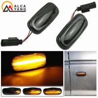 2PCS Amber Dynamic Flowing Water LED Side Marker Light For Land Rover Discovery 2 1999-2004 Defender Freelander 1 2002-2005