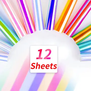 HTVRONT 30 Sheets Transparent Sticker Paper + 30 Sheets Laminate Sheets,  8.5x11 Clear Printable Vinyl Sets