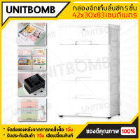 UNITBOMB ตู้ลิ้นชัก เก็บของพลาสติก สีสวยๆ (ใส่เสื้อผ้า/ใส่รองเท้า/ใส่ของ/ใส่เอกสาร)