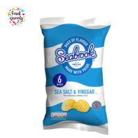 [Best Before 28/Oct/2023]Seabrook Sea Salt and Vinegar Crisps 6 Pack 6 x 25g ซีบรูค ซี ซอลท แอน วินเนกา คริสพ์ 6 แพค 6X25g