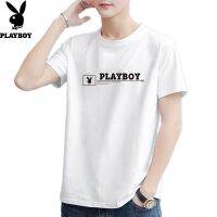 ◈♨⊕ Playboy Mens Short-sleeved T-shirt Oversized Outdoor Couple Wear Beach