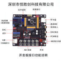 AC6905 AC6903โหมดคู่4.2บลูทูธ Lossless ถอดรหัสเนื้อเพลงแสดงการพัฒนาคณะกรรมการโมดูล