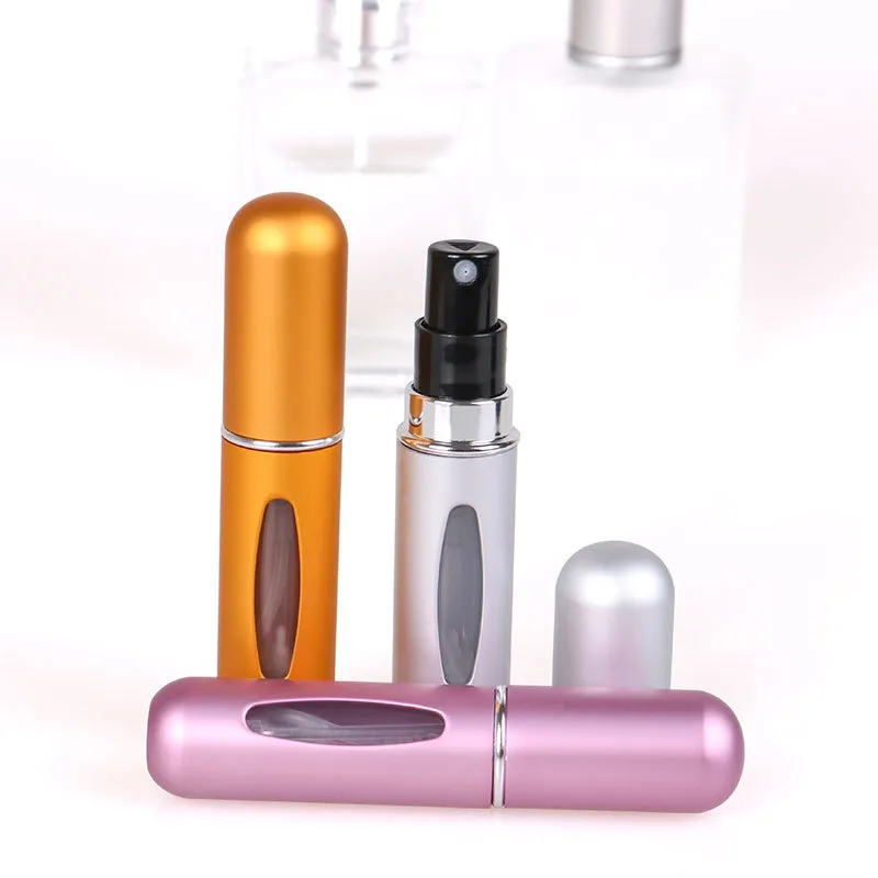 5ml Perfume Atomizer Portable Liquid Container For Cosmetics Mini Aluminum  Spray Alcochol Empty Bottle Refillable For Traveling - AliExpress