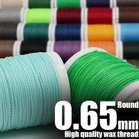 0.65mm Premium Hard Waxed Thread for Sewing Stitching Leather Craft DIY Weave Jewelry Bracelet Handmade Sintered Not Loose Share