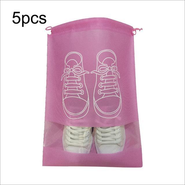5pcs-shoes-storage-bag-closet-organizer-non-woven-travel-portable-bag-waterproof-pocket-clothing-classified-hanging-bag