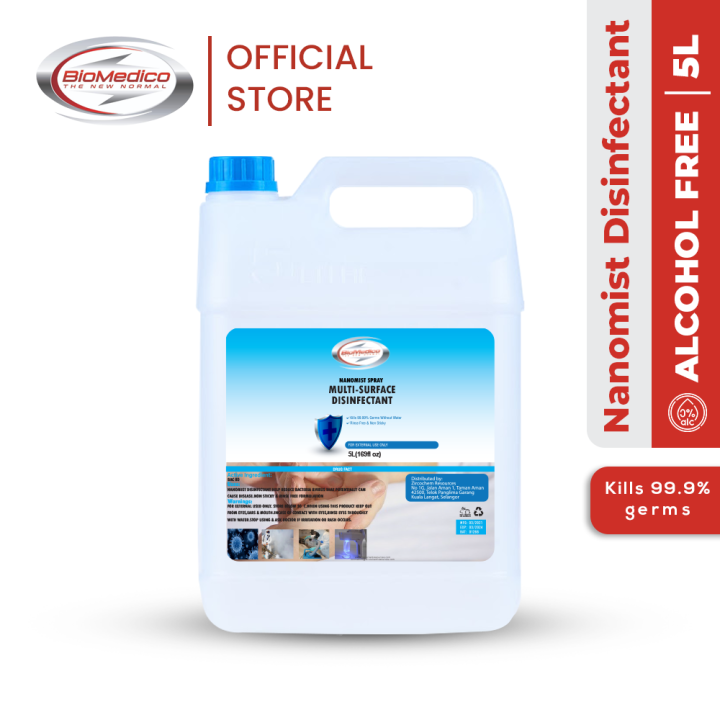 Biomedico Multipurpose Disinfectant & Fogging Liquid [5 L] Lazada